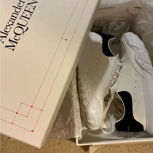 Alexander McQueen White and Black Sneakers